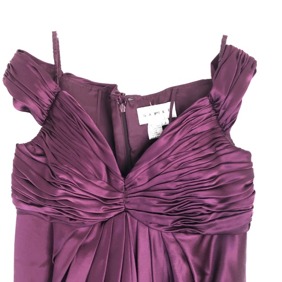 NWT Evening Dress Size 6 Purple Neimans Basix box 2 - Picture 2 of 8
